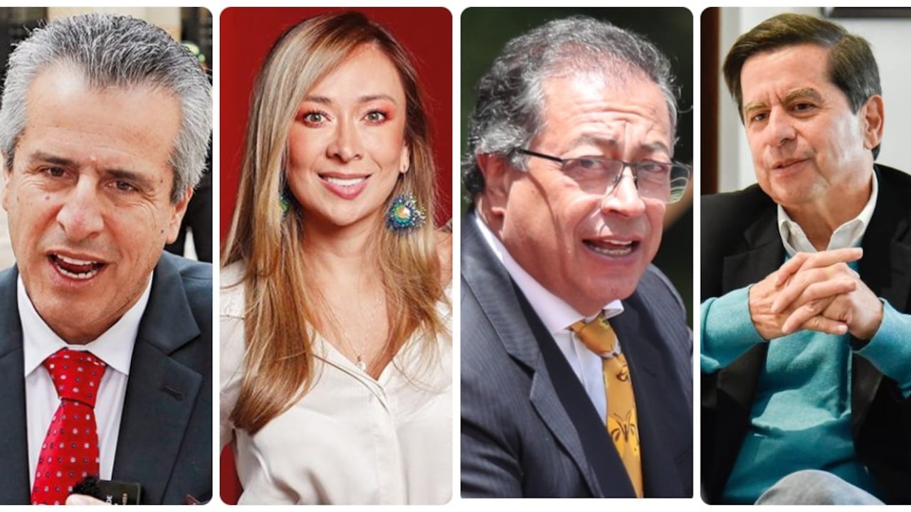 Luis Fernando Velasco, Katherine Miranda, Gustavo Petro y Juan Fernando Cristo.