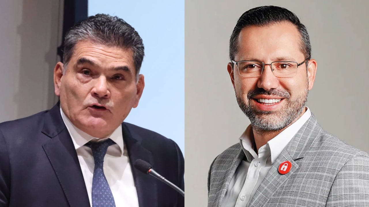 El procurador Gregorio Eljach, y el ministro de Vivienda, Jaime Andrés Beltrán.