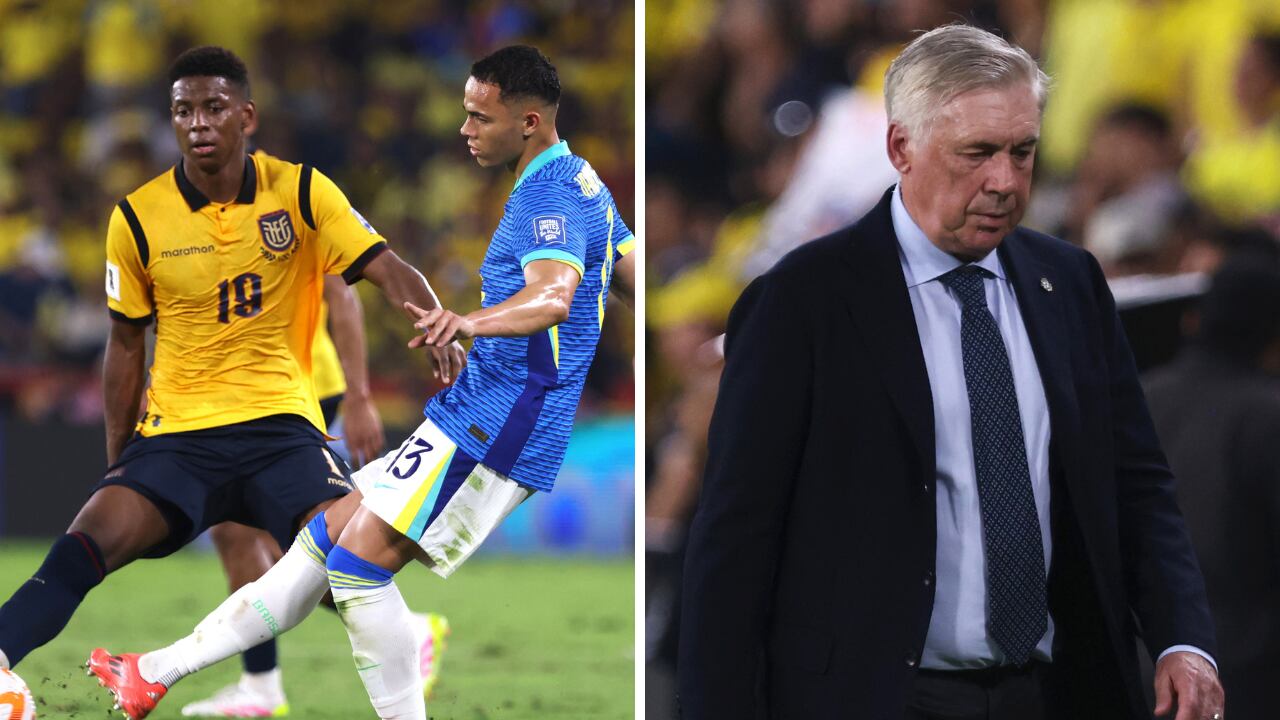 Ecuador vs. Brasil por Eliminatorias Sudamericanas. Ancelotti tuvo su debut.