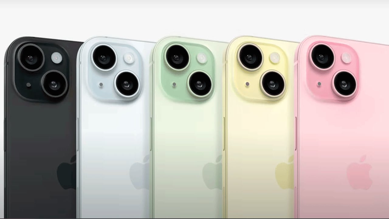 iPhone 15 vendrá en varios colores.