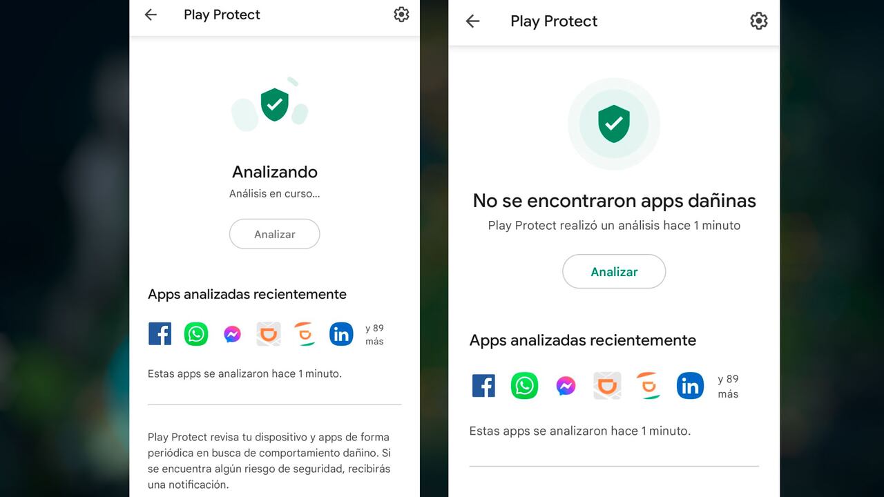 Play Protect es un servicio que permite detectar fallas en las 'apps' instaladas en un teléfono Android.