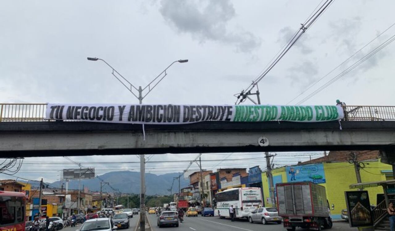 Afición de Nacional dio mensaje en contra de la directiva