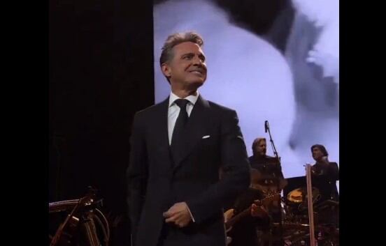 El cantante mexicano en el Luis Miguel Tour 2023 en Buenos Aires el 3 de agosto. Tomado de redes sociales @lordsolecito_