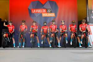 Gino Mader hizo parte de la nómina del Bahrain Victorious junto al colombiano Santiago Buitrago.