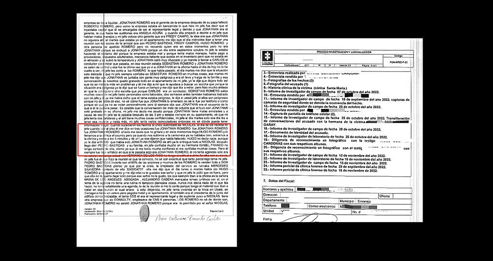   La Fiscalía tiene una docena de declaraciones que entregan detalles de la investigación. Además de informes y peritajes a los celulares del único capturado.