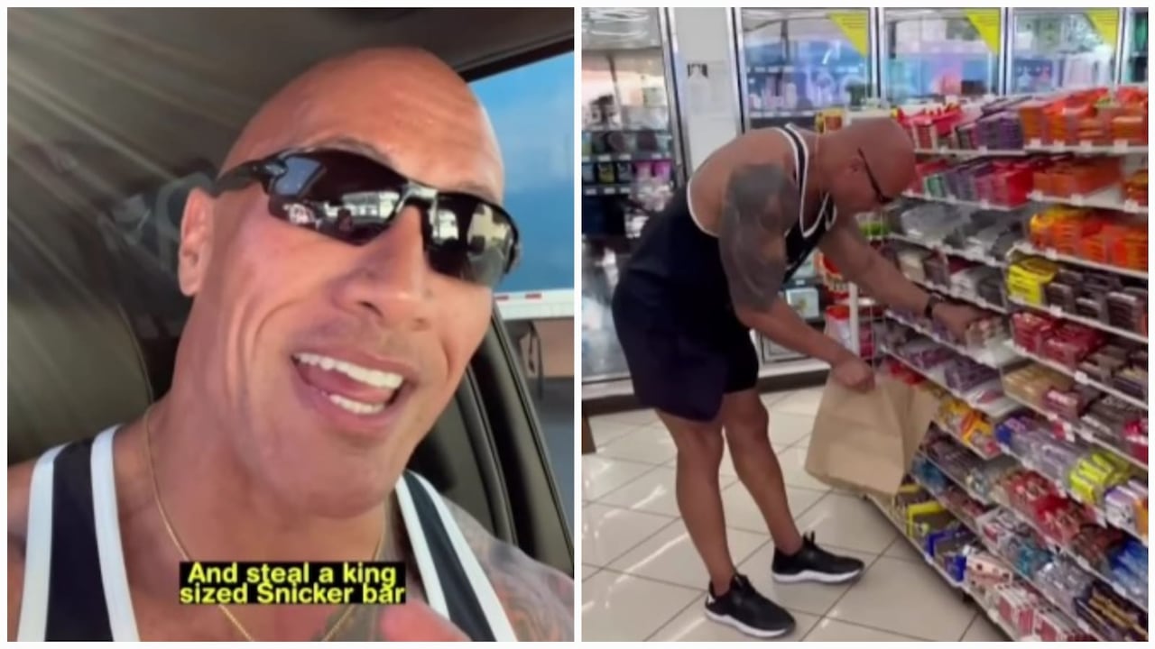 El actor, Dwayne Johnson, regresó más de 30 años después a la tienda en Hawái.
