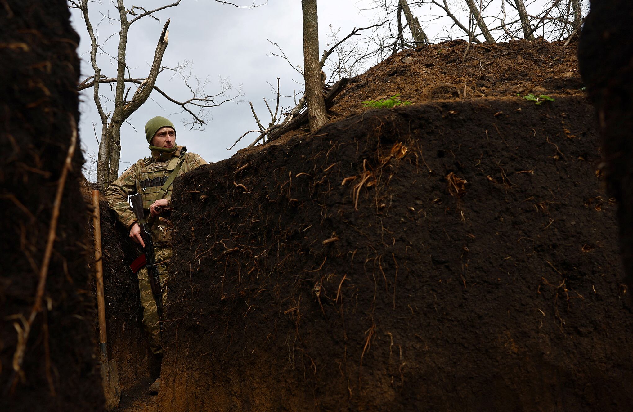 En imágenes : La lucha en las trincheras en el frente de Ucrania