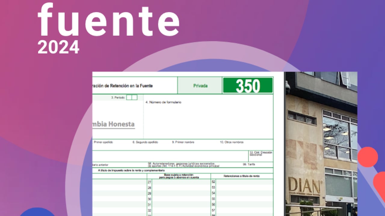 Ilustración retención en la fuente 2024