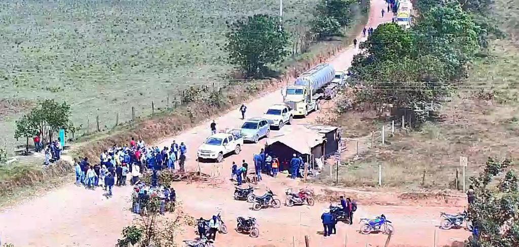 Bloqueo en Puerto Gaitán (Meta