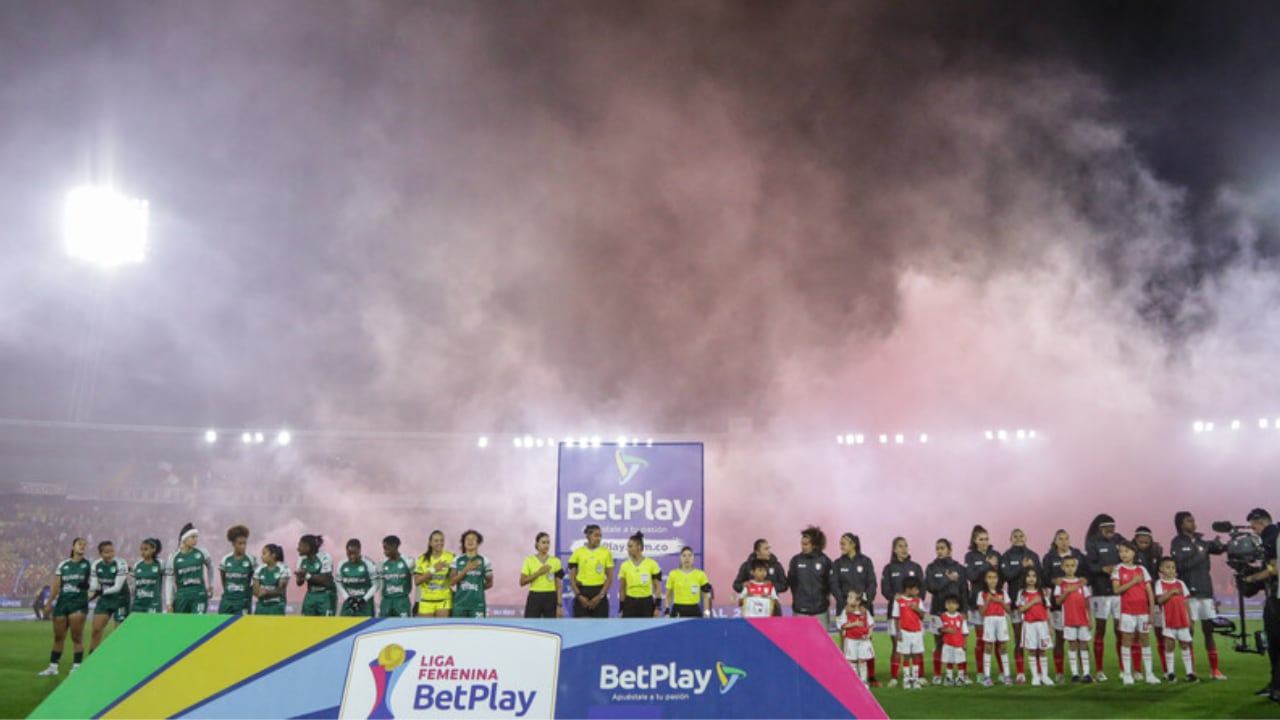 Final de Liga Femenina BetPlay entre Independiente Santa Fe y Deportivo Cali