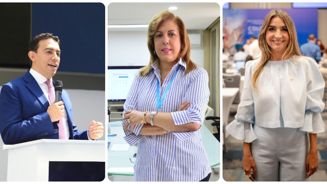Alexander Vega, Clara Luz Roldán y Nadia Blel.
