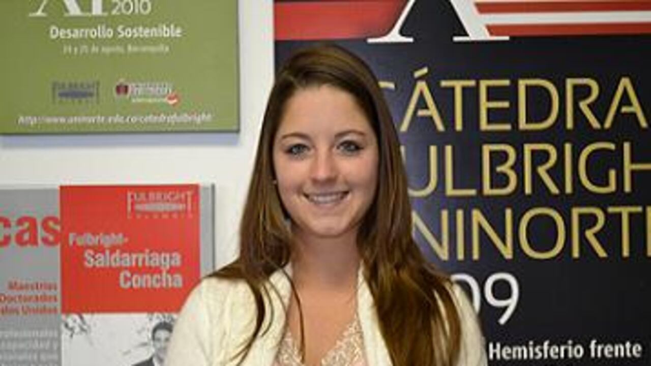 Cassy Teft, Asistente Coordinadora del Centro de Consejería Educativa de Fulbright Colombia.