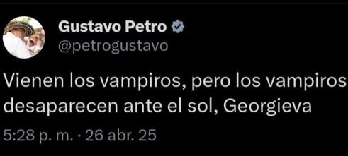 Trino de Gustavo Petro sobre el FMI: Giorgieva (Kristalina) es la directora gerente del organismo internacional desde 2019.
