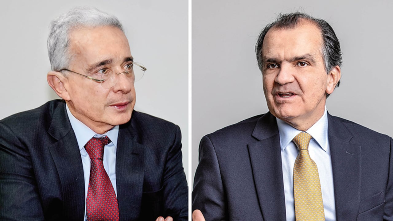 Álvaro Uribe y Óscar Iván Zuluaga.