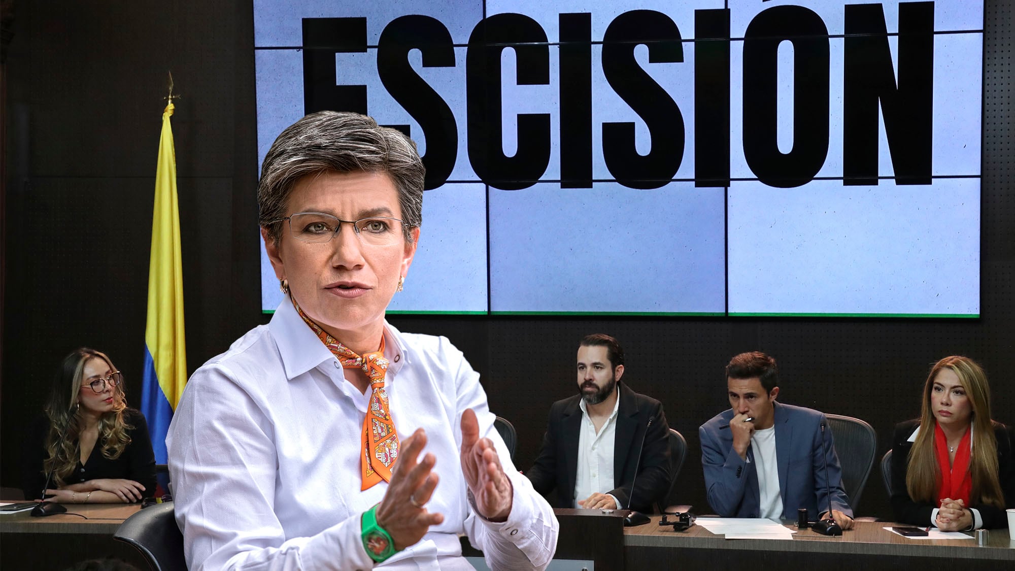 Rueda de prensa, se declaran en escisión frente al gobierno de Gustavo Petro
Claudia López