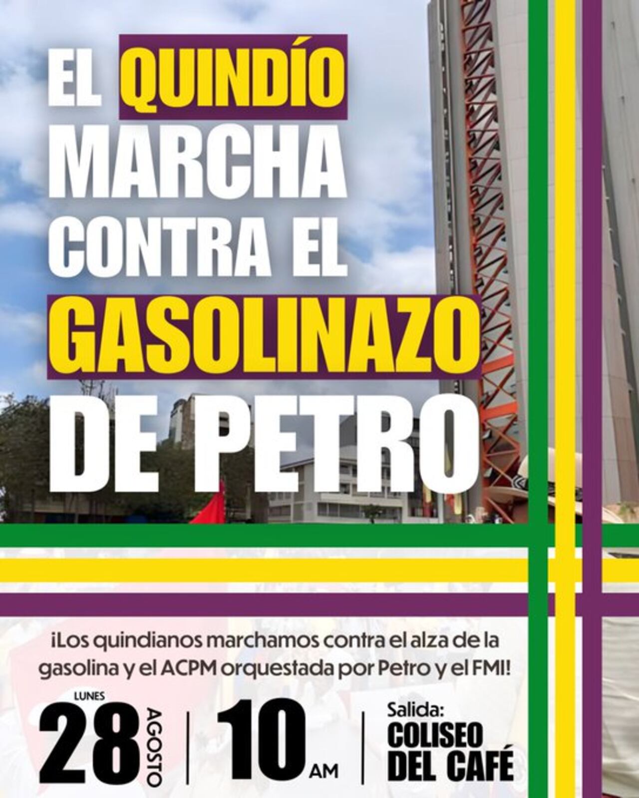 Protestas contra el precio de la gasolina y el ACPM