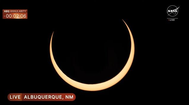 Así se observa el eclipse anular del sol.