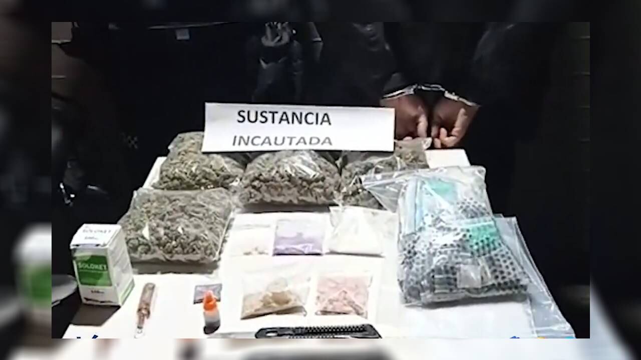 En Usaquén fueron incautados 839 gramos de estupefacientes y una moto.