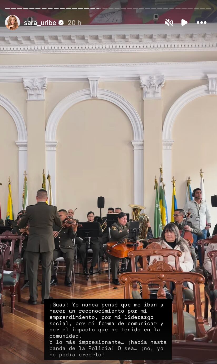 Reconocimiento de Sara Uribe