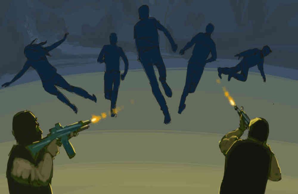 Ilustración de SEMANA a propósito de las masacres ocurridas en Colombia