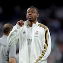 MADRID, SPAIN - MAY 23: David Alaba of Real Madrid during the LaLiga EA Sports match between Real Madrid v Athletic de Bilbao at the Estadio Santiago Bernabeu on May 23, 2026 in Madrid Spain (Photo by M Gracia Jimenez/Soccrates/Getty Images)