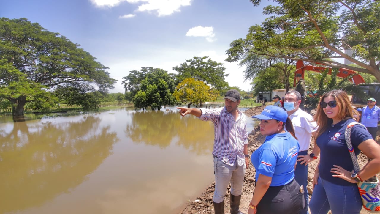 Imagen de referencia de la zona afectada en Santa Lucía Atlántico