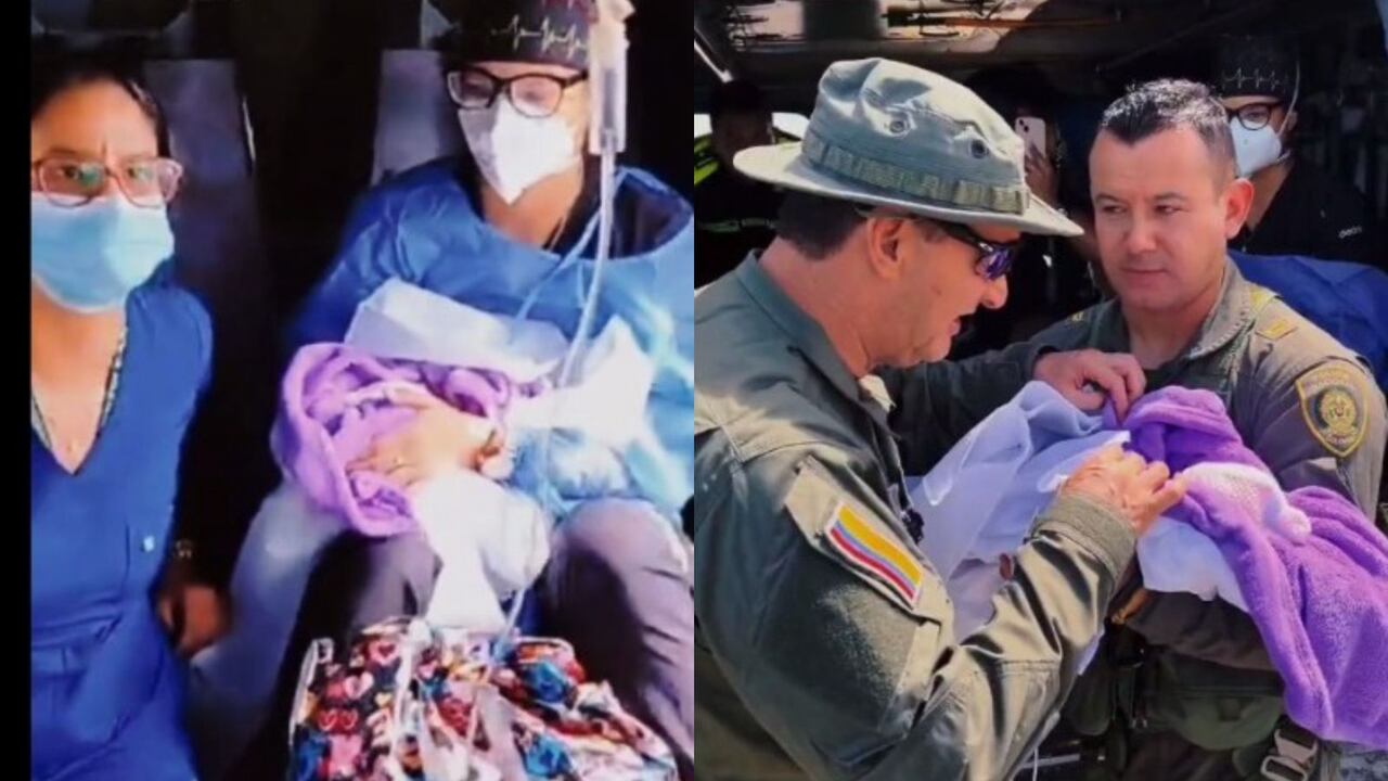 La bebé está fuera de peligro y se llamará Heidy