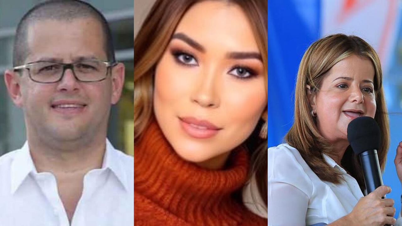 De izquierda a derecha: Raúl Lacouture, secretario general de la Gobernación del Atlántico; Day Vásquez y Elsa Noguera, gobernadora del Atlántico.