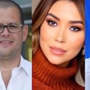 De izquierda a derecha: Raúl Lacouture, secretario general de la Gobernación del Atlántico; Day Vásquez y Elsa Noguera, gobernadora del Atlántico.