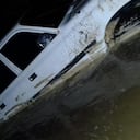 Camioneta donde murieron las cinco personas.