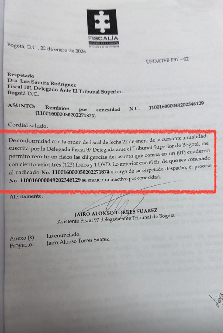Una resolución firmada por Luz Adriana Camargo frenó una imputación a un fiscal investigado por buscar testigos contra el expresidente Álvaro Uribe