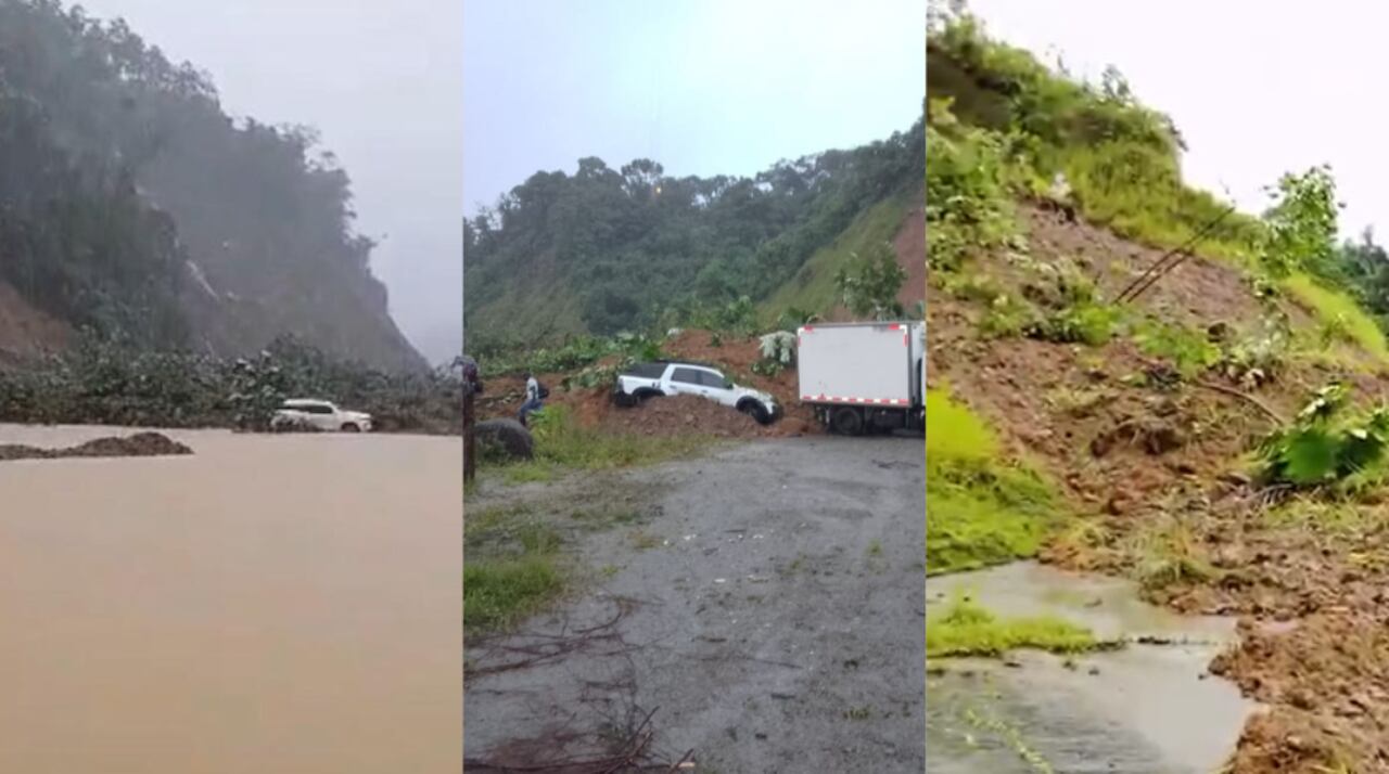 Deslizamientos en Chocó este 12 de enero.