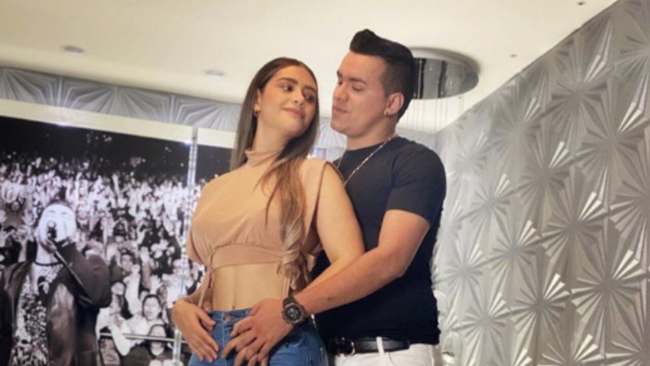 Yeison Jiménez y su esposa