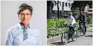 Claudia López bicicleta