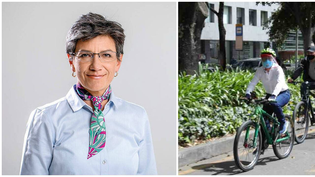 Claudia López bicicleta