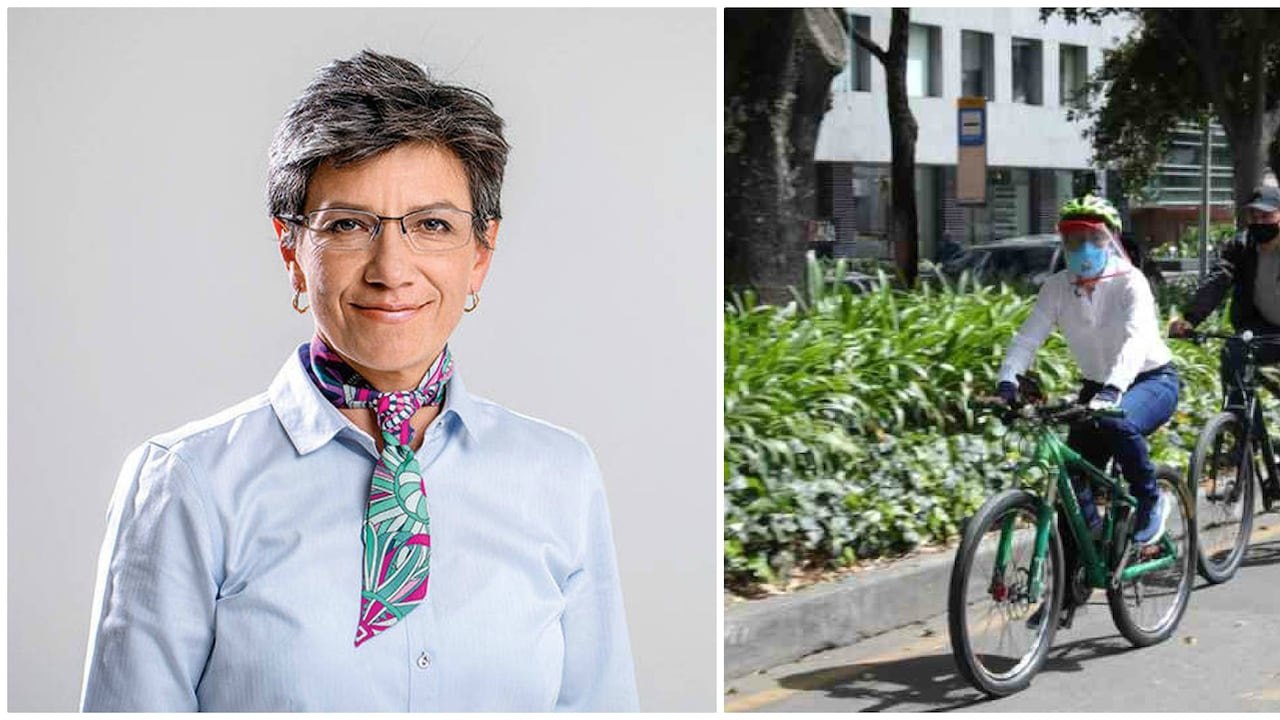 Claudia López bicicleta