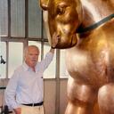 Fernando Botero, en la Fundería Mariani en Pietrasanta