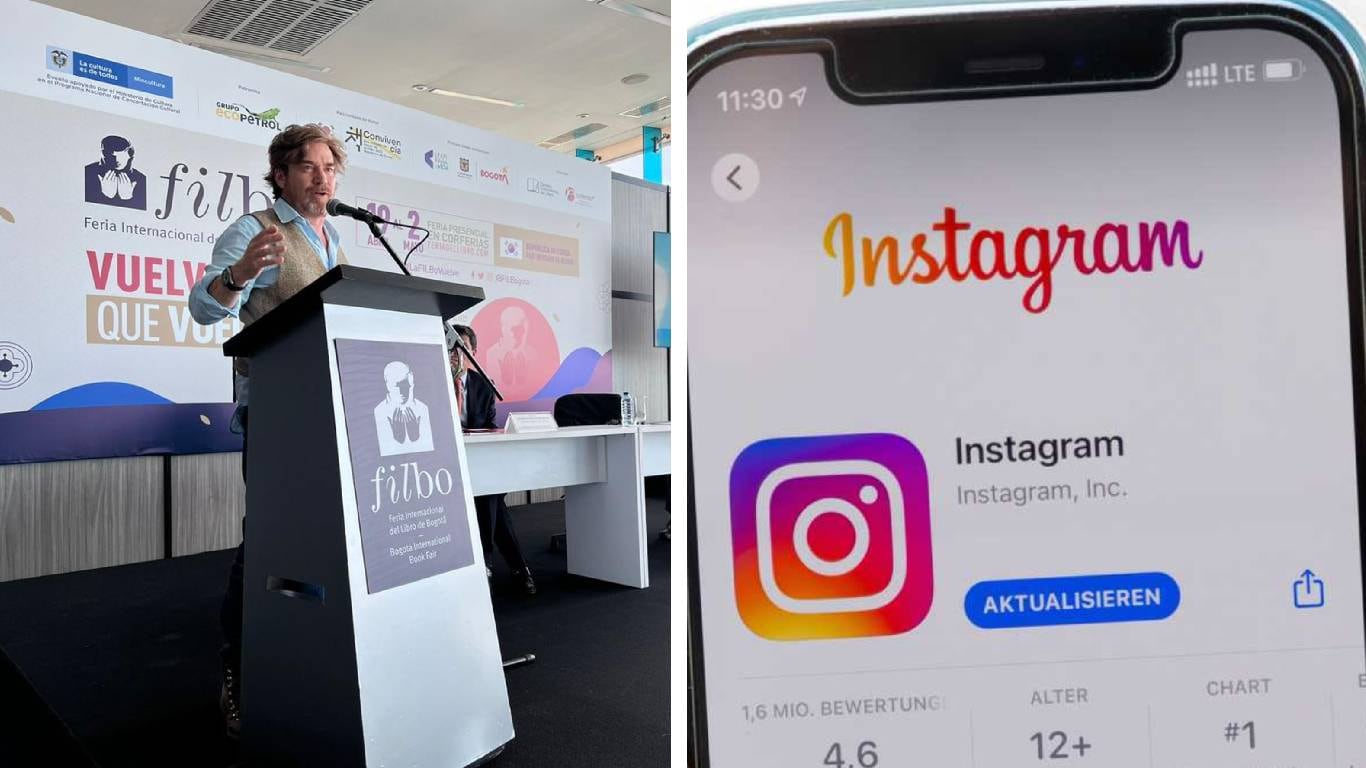 El actor y también secretario de Cultura de Bogotá Nicolás Montero denunció que le 'hackearon' su cuenta de Instagram. Foto: Twitter @culturaenbta Getty images. Montaje SEMANA.