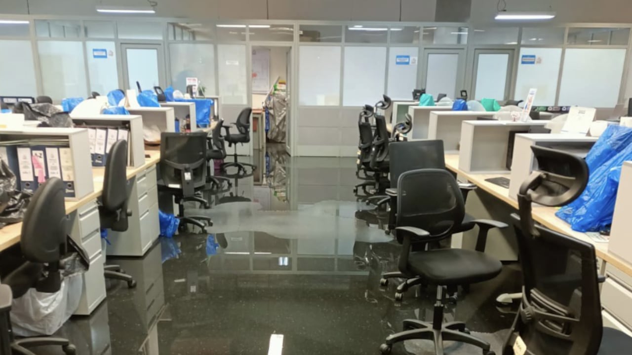 Personería de Medellín nuevamente inundada. El Ministerio Público pide una nueva sede.