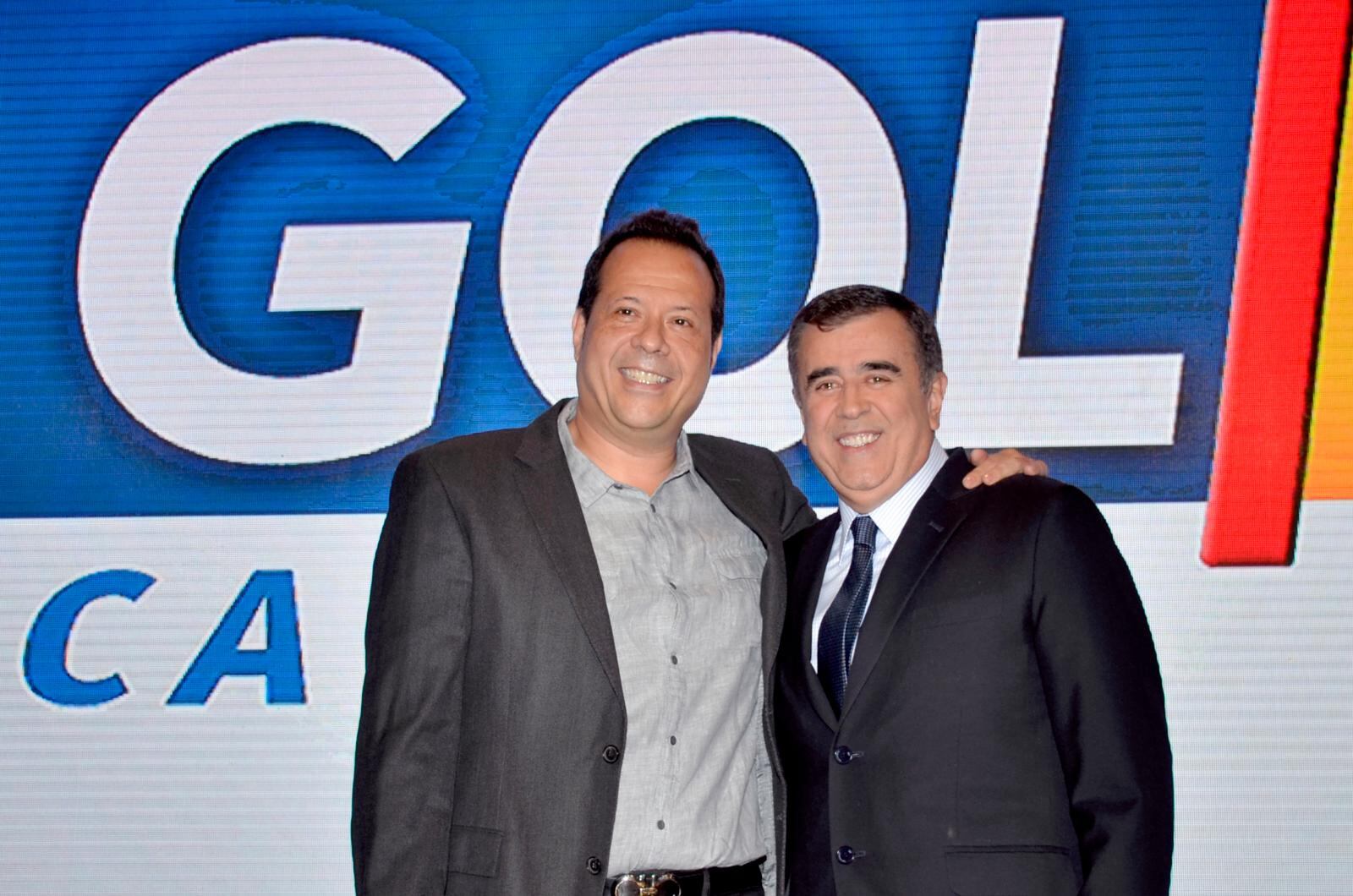 Javier Fernández y Javier Hernández Bonnet durante un evento del Gol Caracol