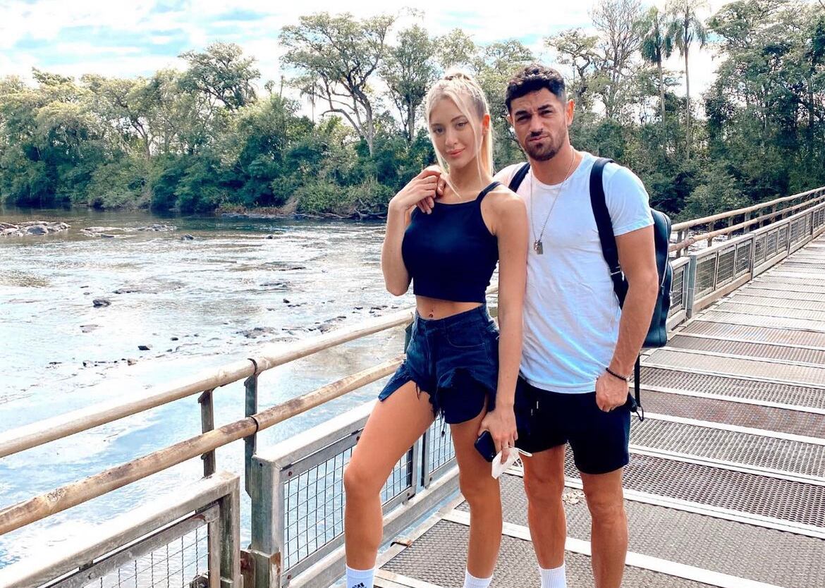 Lautaro Acosta y su expareja Ludmila Isabella.