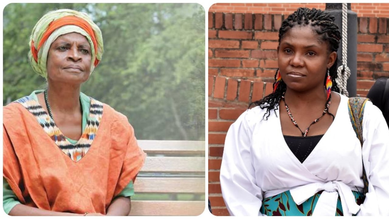 Rosa Emilia Solís y Francia Márquez.