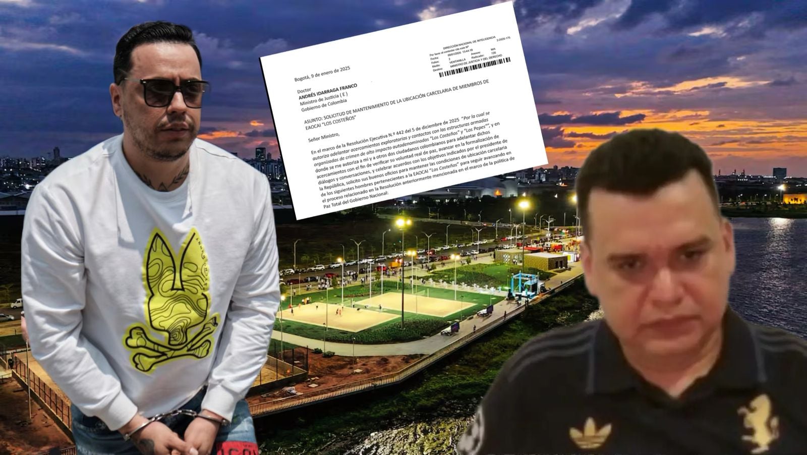 Gobierno Petro ordena traslado Digno José Palomino, cabecilla de Los Pepes, y Jorge Eliécer Díaz Collazos, alias Castor, de Los Costeños.