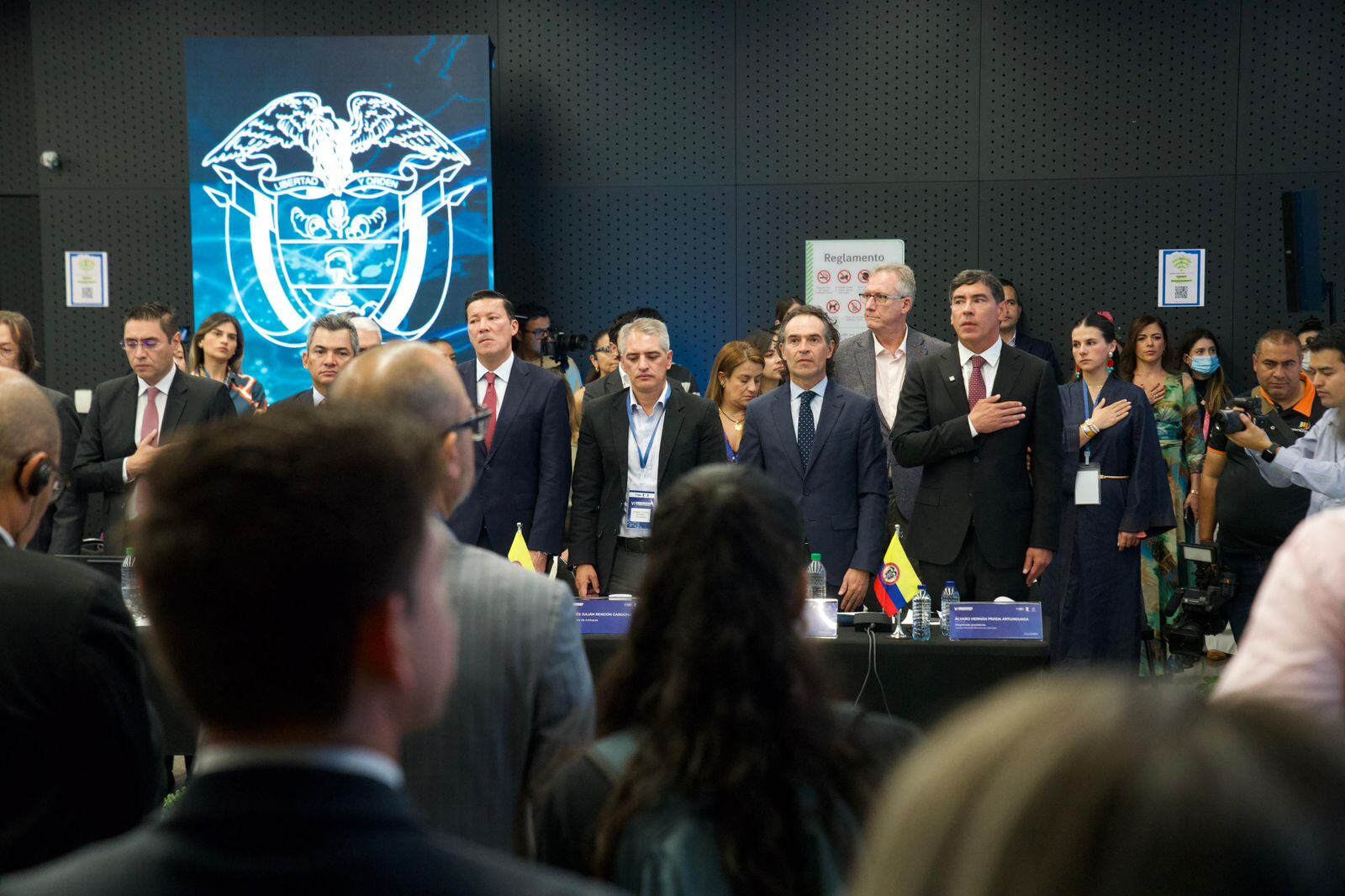 A la VI Asamblea Mundial de la Red de Justicia Electoral asistieron el presidente del CNE, Álvaro Prada, el registrador, Hernán Penagos, el gobernador de Antioquia, Andrés Julián Rendón, y el alcalde de Medellín, Fico Gutiérrez, entre otros.