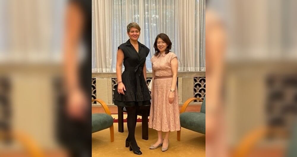 Verónica Alcocer se reunió con Yuko Kishida.