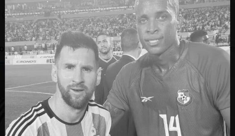 Gilberto Hernández y Lionel Messi.