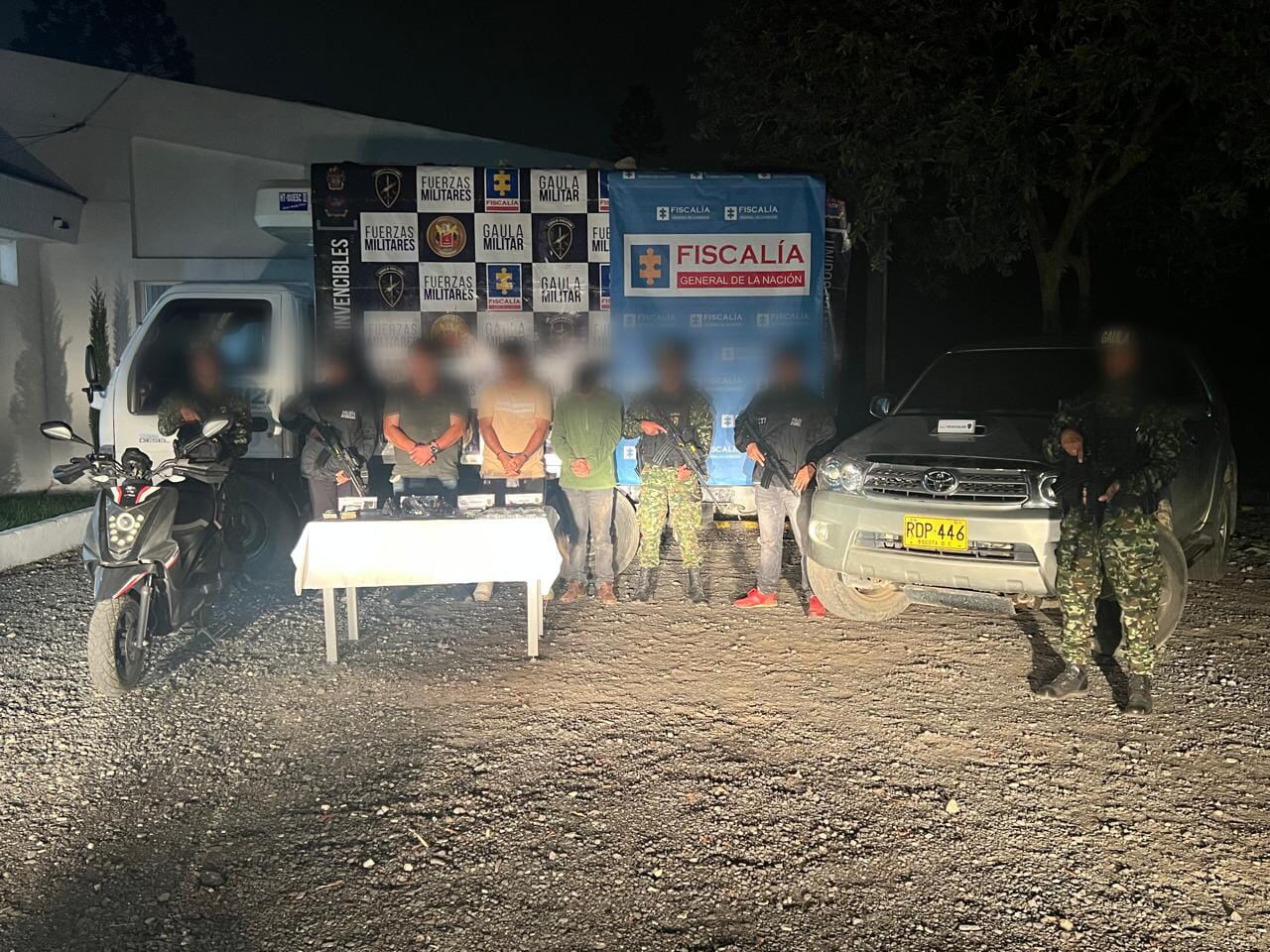 En manos de la Fiscalía quedaron los tres capturados por secuestro de comerciante en Antioquia.