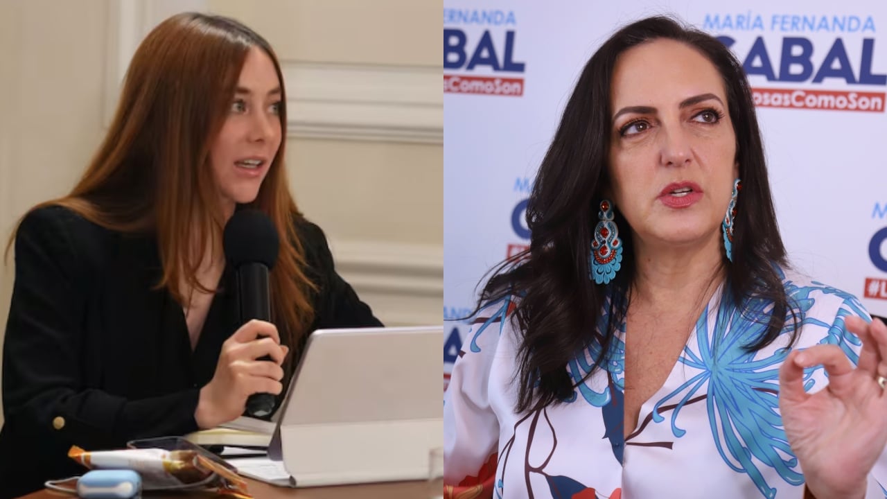 De izquierda a derecha: Gloria Miranda y María Fernanda Cabal.