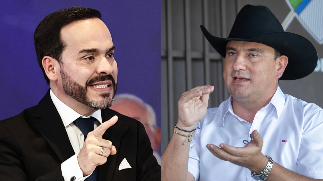 El presidente Abelardo De La Espriella y el gobernador de Arauca, Renson Martínez.