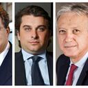 De izq. a der.: Jaime Gilinski, Gabriel Gilinski, Gonzalo Pérez y Jorge Mario Velásquez